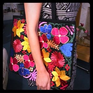 Colorful Mexican Tote from Chiapas 🇲🇽🌺
